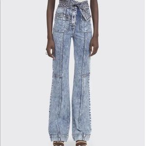 NWT Ulla Johnson Wade Tie Waist Jean Size 8